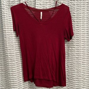 Dark red ActiveUSA top